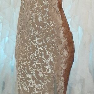 (Sold) Delicates Gold Floral Sun Dress S